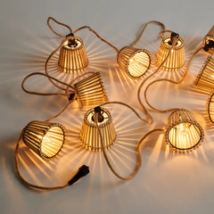 Medan Solar Bamboo String Light Rechargeable 315" Long