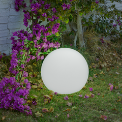 Bitar 20" Globe Shaped Wired LED Outdoor Landscape Light
