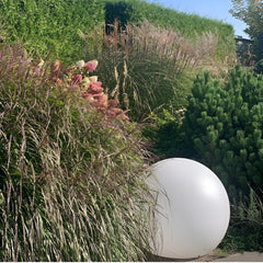 Blitar 24" Globe Shaped Wired LED Outdoor Landscape Light