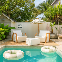 Tarakan Sit Illuminated Patio Lounge chair with Armrest