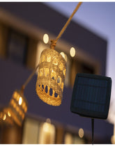 Ambon Solar Rattan String Light Rechargeable 315" Long 35-lumens.