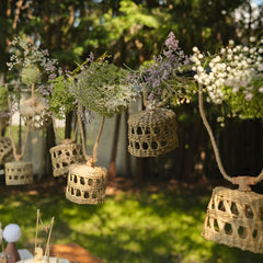 Ambon Solar Rattan String Light Rechargeable 315" Long 35-lumens.