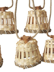 Ternate Solar Rattan String Light Rechargeable 315" Long