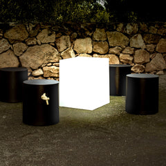 Solok 21" Illuminated Cube - Multi-Functional Stool, ambient light or landscape light. USB Rechargeable.