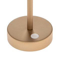 Sorong Slim Cordless LED Outdoor Table Lamp Brass 13"