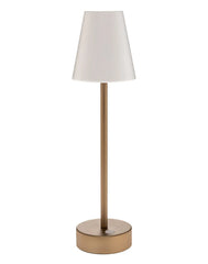 Sorong Slim Cordless LED Outdoor Table Lamp Brass 13"