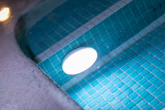 Batam 5" White Low Voltage Battery Powered Integrated LED Pool Light