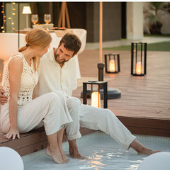 Bima 8" Cordless Lantern Rechargeable 200-Lumens