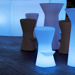 Cirebon Patio Polyethylene Illuminated Bar Stool