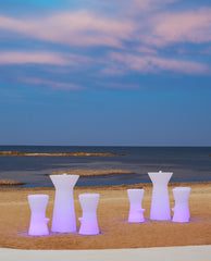 Cirebon Patio Polyethylene Illuminated Bar Stool