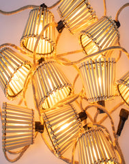 Medan Solar Bamboo String Light Rechargeable 315" Long