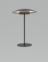 Tual Cordless LED Outdoor Table Lamp 16" Dark Gray