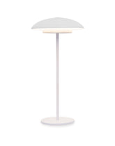 Tual Cordless LED Outdoor Table Lamp 11" White