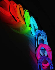 6 Foot Electroluminescent Wire Kit Vibrant Blue