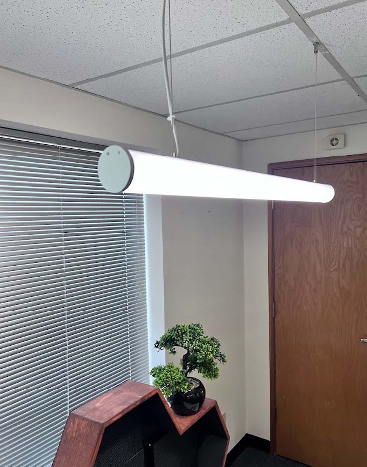 Wavelux LED Hanging Tube Light Kit - 1.5" Dia 270°