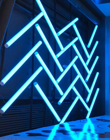 Wavelux LED Hanging Tube Light Kit - 60mm (2.36") Dia 270°