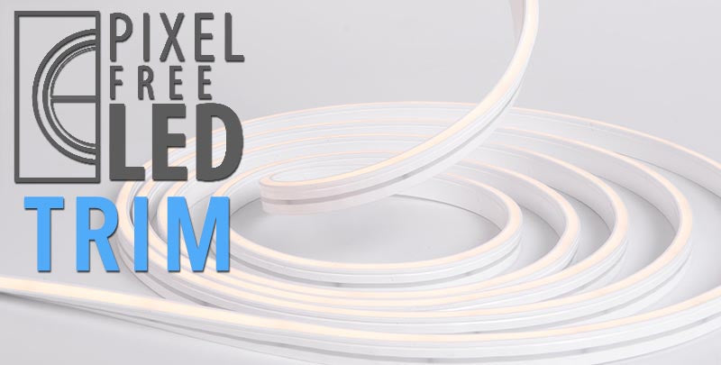 Pixel-Free LED Trim For Retail Displays