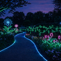Spring Installations: EL Wire Art for Outdoor Spaces