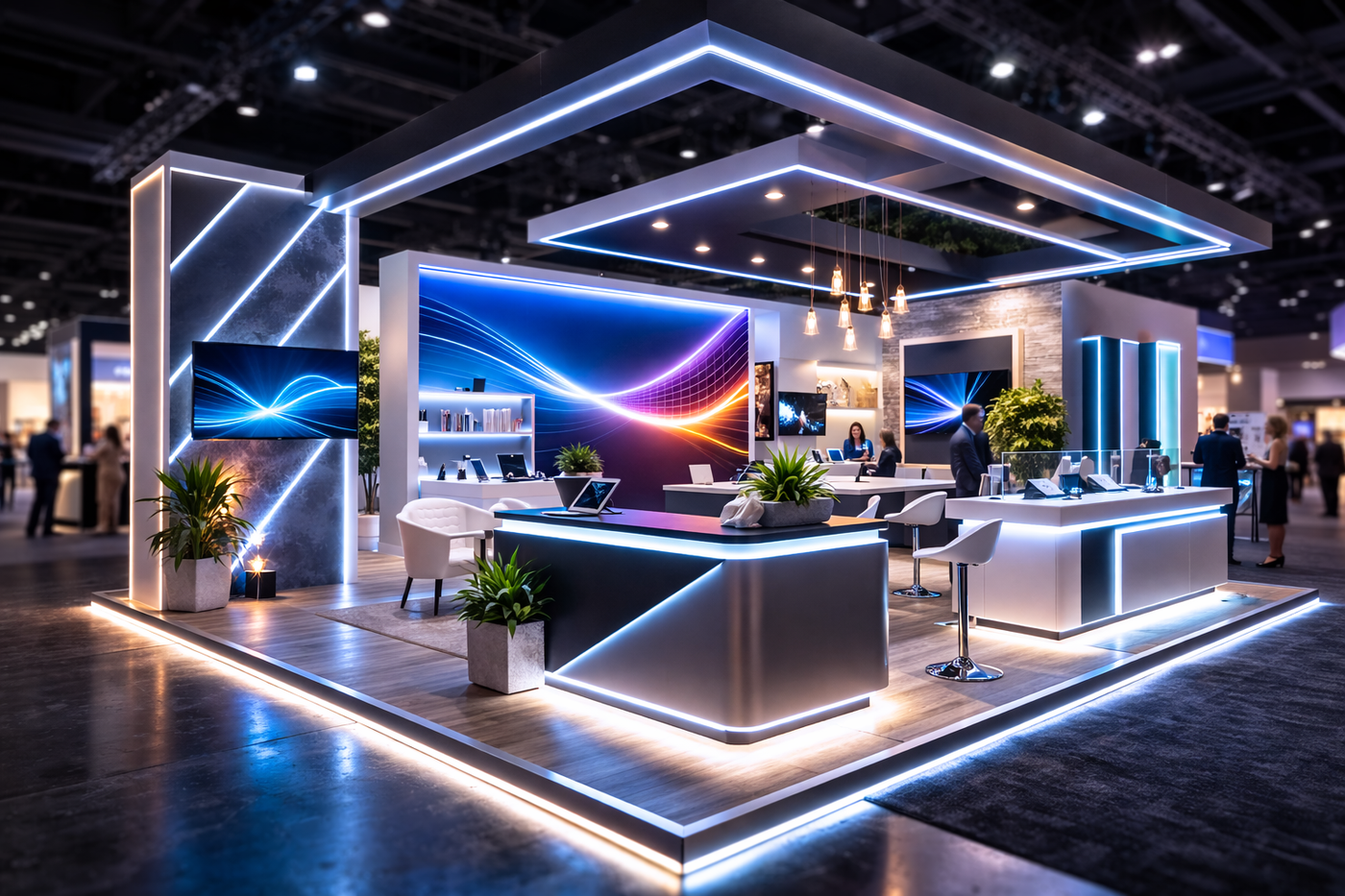 Integrating Pixel-Free LED into Trade Show Booth Designs