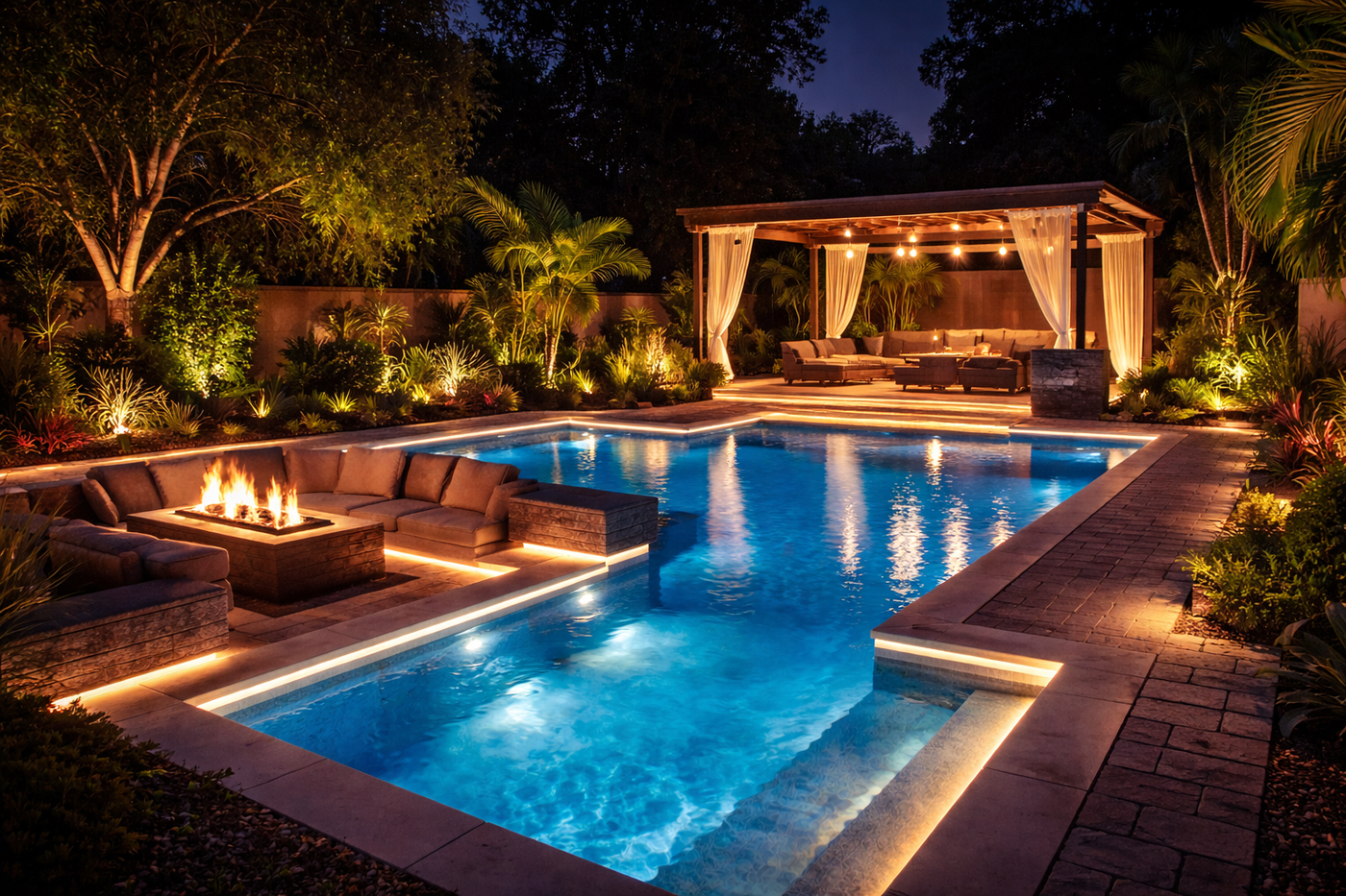 How Pixel-Free LED Enhances Poolside & Patio Spaces