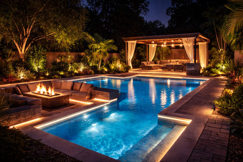 How Pixel-Free LED Enhances Poolside & Patio Spaces
