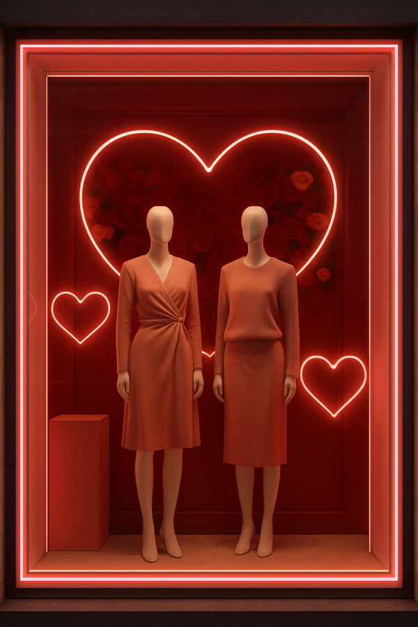 Pixel-Free LED for Valentine's Window Displays