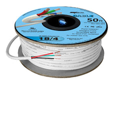 18AWG Low Voltage 4 Conductor LED Cable - Jacketed In-Wall UL Class 2