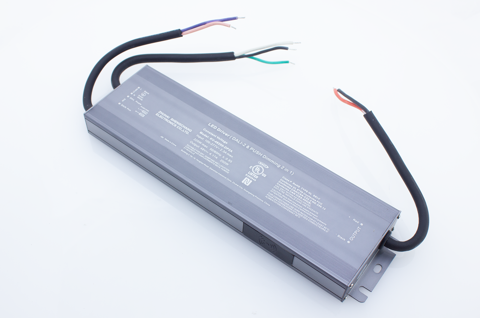 Wavelux 48V Constant Voltage 200W DALI-2 DT8 CCT&Push-Dim LED Driver