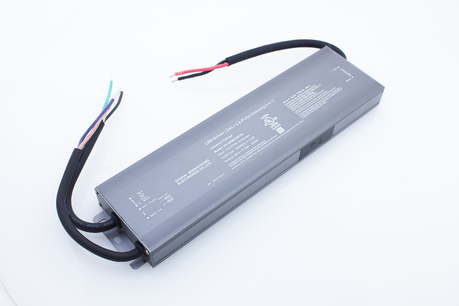 Wavelux 48V Constant Voltage 300W DALI-2 DT8 CCT&Push-Dim LED Driver