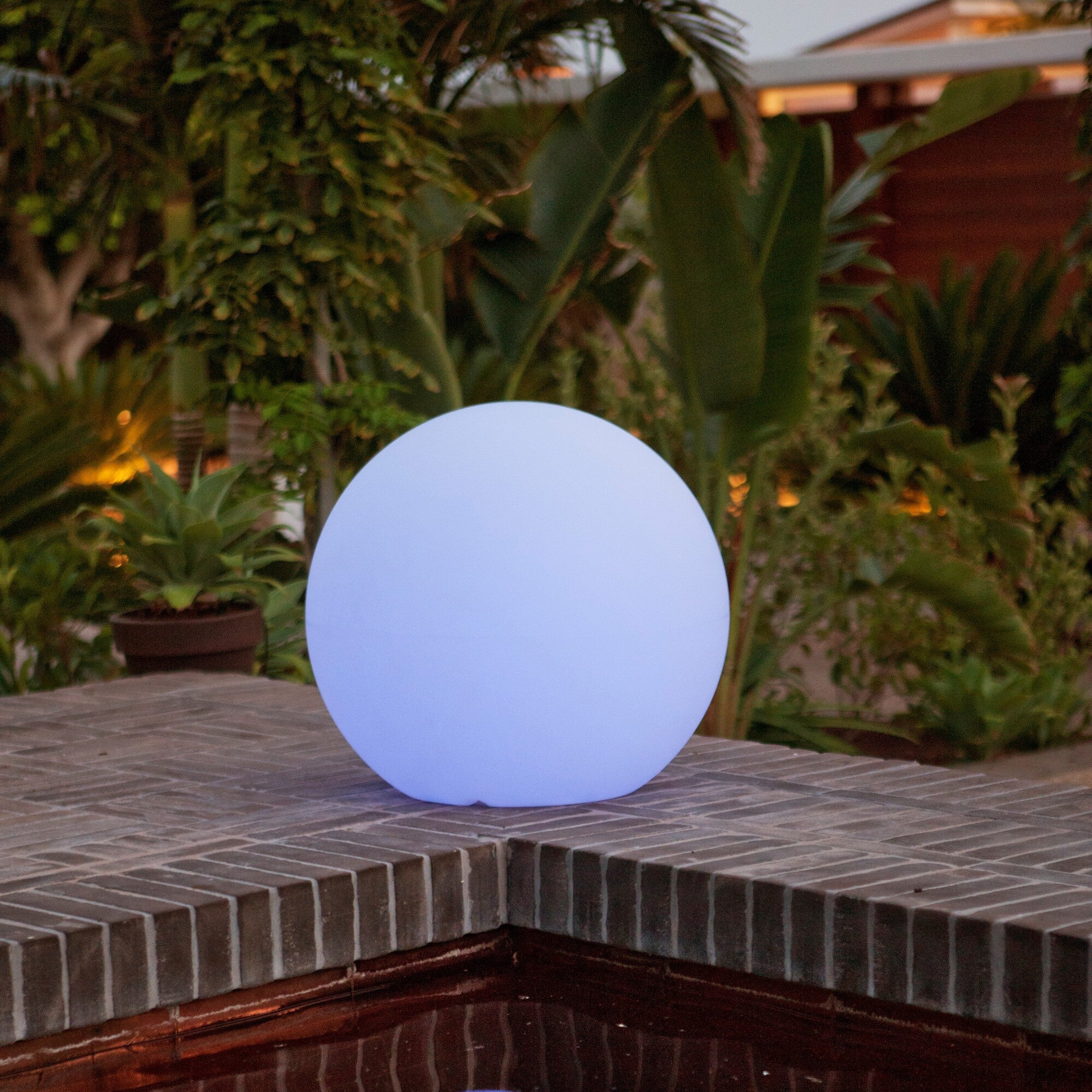 Blitar 24" Solar & Rechargeable Powered Integrated LED Color Changing Outdoor Light