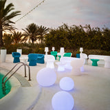 Blitar 16" Solar & Rechargeable Powered Integrated LED Color Changing Outdoor Light
