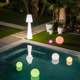 Blitar 20" Solar & Rechargeable Powered Integrated LED Color Changing Outdoor Light