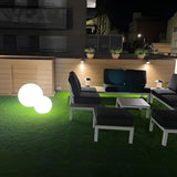 Bitar 20" Globe Shaped Wired LED Outdoor Landscape Light, Ellumiglow