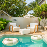 Tarakan Sit Illuminated Patio Lounge chair with Armrest