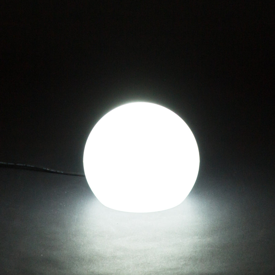 Blitar 12" Globe Shaped Wired LED Outdoor Landscape Light, Ellumiglow