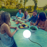 Blitar 8" Solar Powered + Rechargeable Integrated LED Color Changing Outdoor Pool Floating Light, Ellumiglow