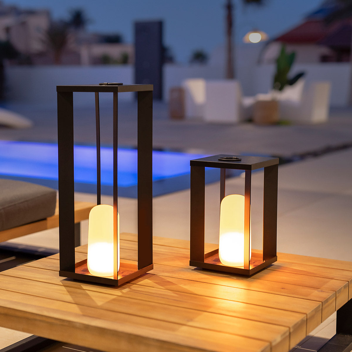 Bima 8" Cordless Lantern Rechargeable 200-Lumens