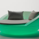 Langsa Illuminated Outdoor Patio Daybed with cushions and mattress