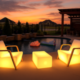 Tarakan Sit Illuminated Patio Lounge chair with Armrest