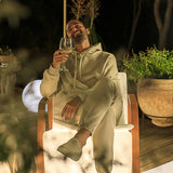 Tarakan Sit Illuminated Patio Lounge chair with Armrest