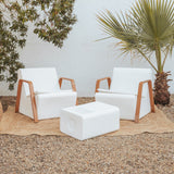 Tarakan Sit Illuminated Patio Lounge chair with Armrest