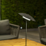 Tual Cordless LED Outdoor Table Lamp 16" Dark Gray, Ellumiglow