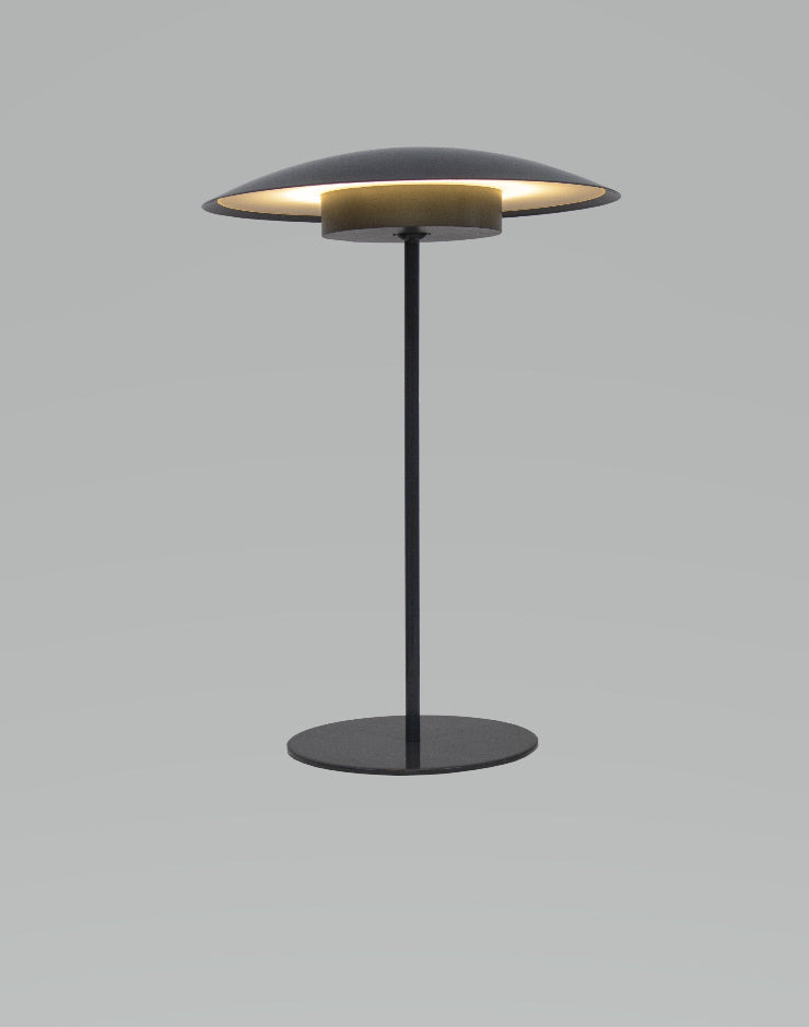 Tual Cordless LED Outdoor Table Lamp 16" Dark Gray
