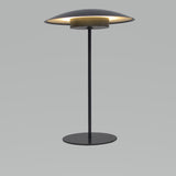 Tual Cordless LED Outdoor Table Lamp 16" Dark Gray, Ellumiglow