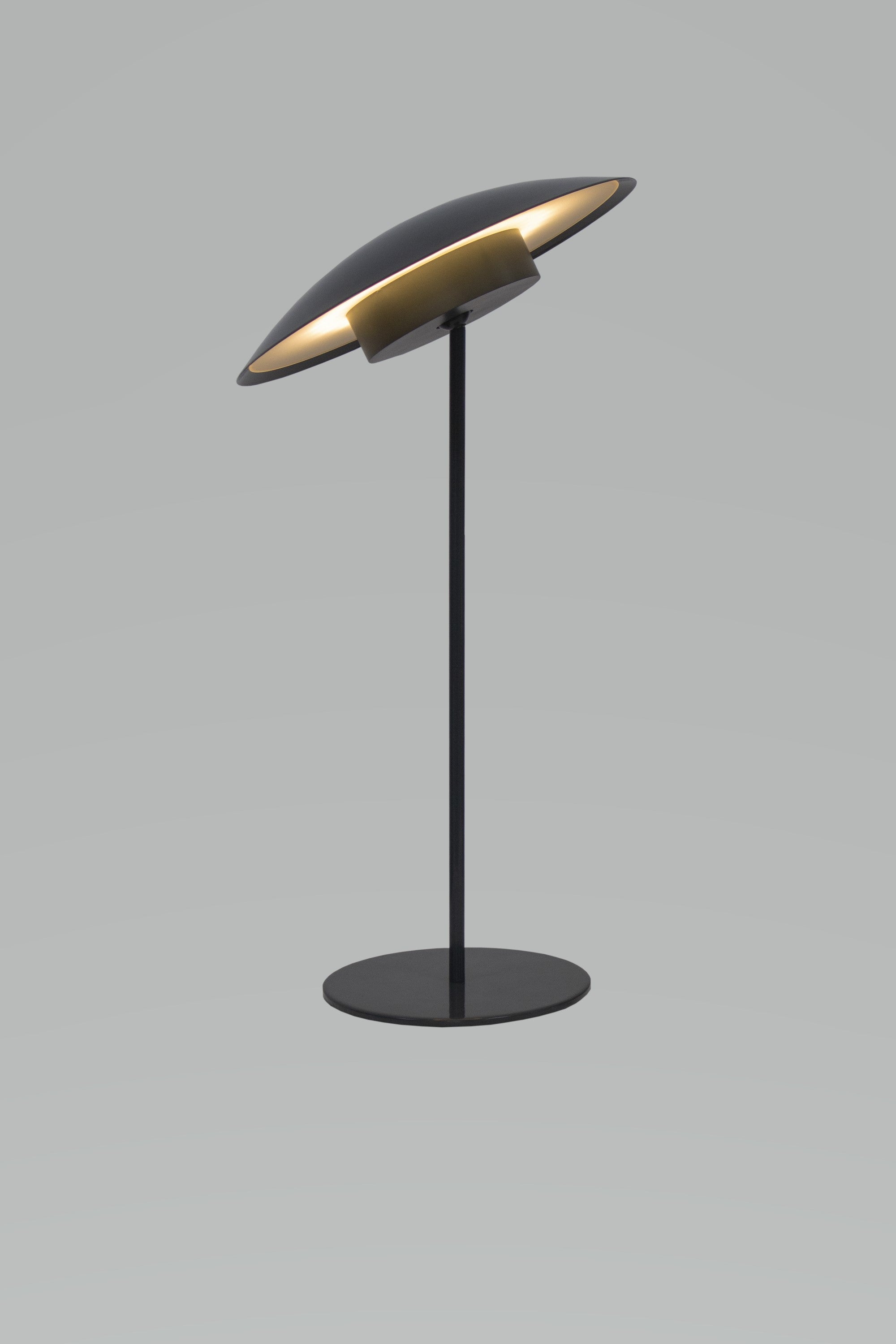 Tual Cordless LED Outdoor Table Lamp 16" Dark Gray