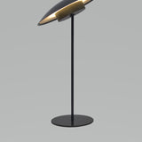 Tual Cordless LED Outdoor Table Lamp 16" Dark Gray, Ellumiglow