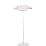 Tual Cordless LED Outdoor Table Lamp 16" White, Ellumiglow