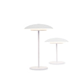 Tual Cordless LED Outdoor Table Lamp 11" White, Ellumiglow