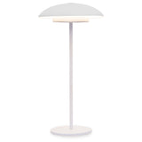 Tual Cordless LED Outdoor Table Lamp 11" White, Ellumiglow