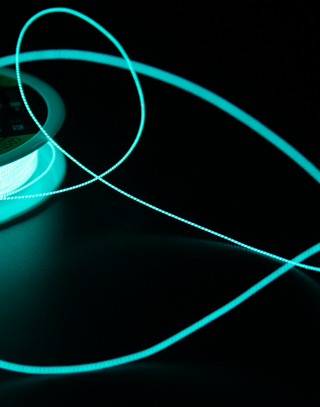 SewGlo™ XR Illuminated Thread - Custom Length - Structural, Long Span, Industrial-Grade
